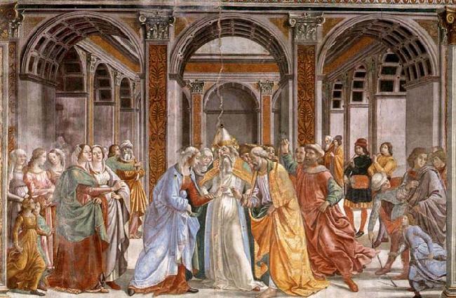 GHIRLANDAIO, Domenico Marriage of Mary